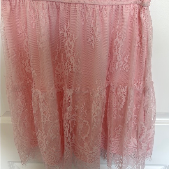 Pink Smocked Tiered Babydoll Midi Dress - Picture 4 of 7